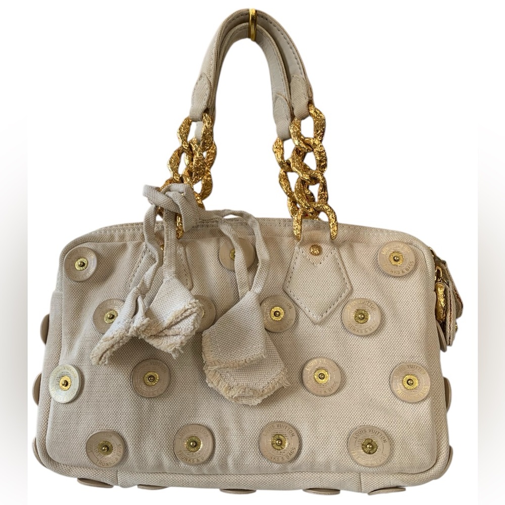 Louis Vuitton Cream Gold Panema Tinkerbell Shoulder Bag - Picture 4 of 8